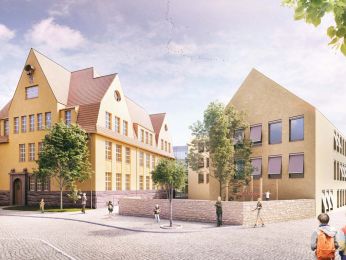 Richtfest für die Schulerweiterung in Bürgel