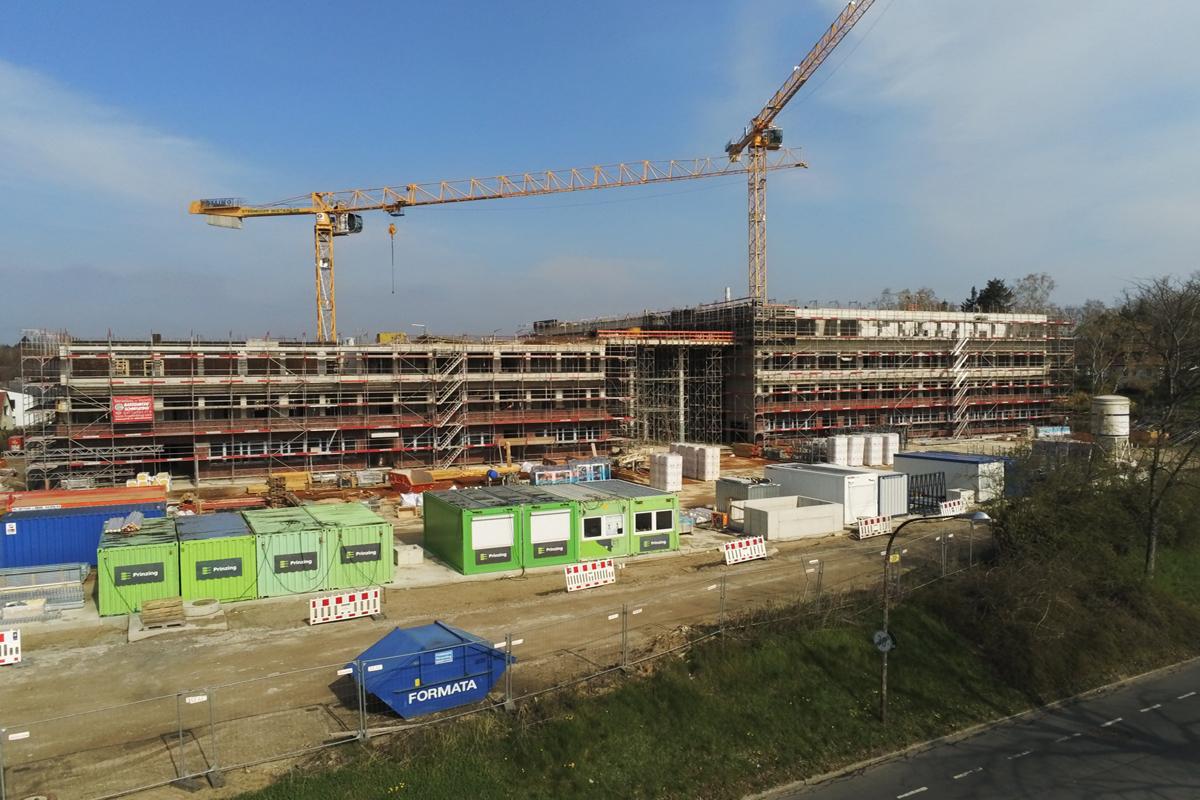 Baufortschritt beim neuen Kreishaus Uelzen