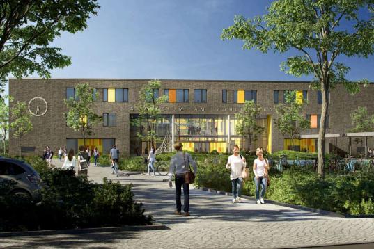 Vertragsunterzeichnung für den Neubau eines Gymnasiums in Bad Schwartau