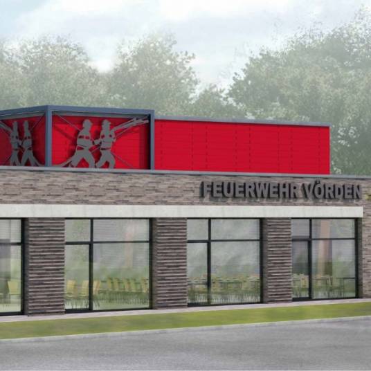 Vertragsunterzeichnung für den Neubau des Feuerwehrhauses in Vörden