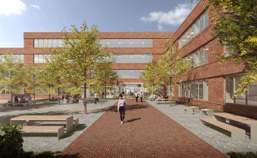 Bild: Perspektive Pausenhof – kbg architekten (i.A. Aug. Prien Bauunternehmung GmbH)