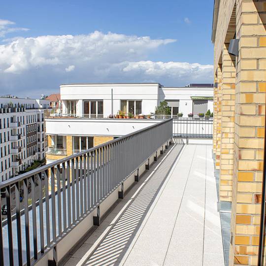 Unsere Dachterrasse in der Revaler Straße