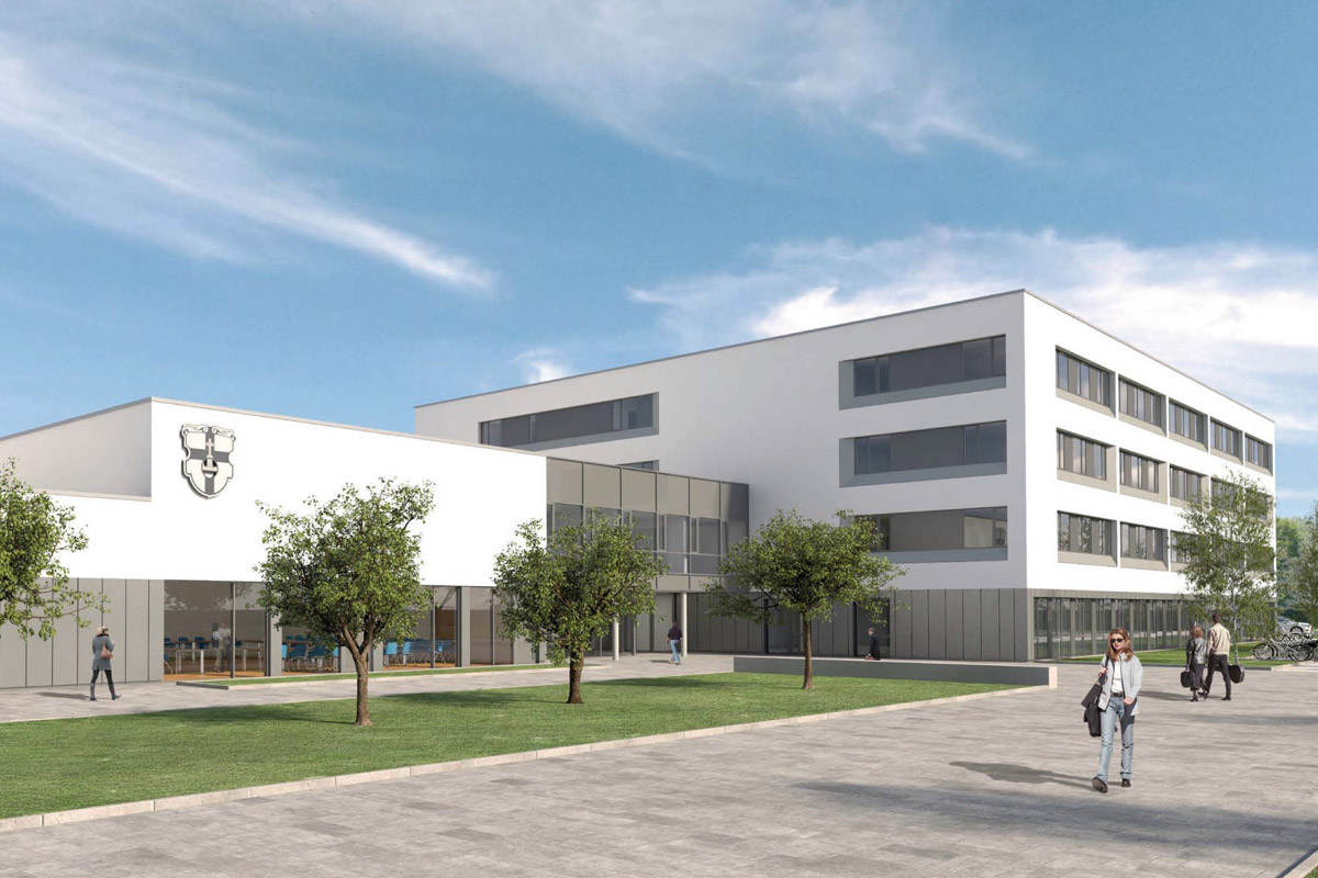 Neubau des zentralen Rathauses und einer Veranstaltungshalle in der