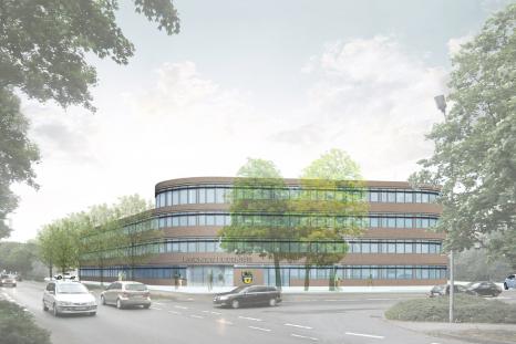 Zu der ungewöhnlichen Gebäudeform wurde Architekt Harm Haslob von der Landschaft der Lüneburger Heide inspiriert.